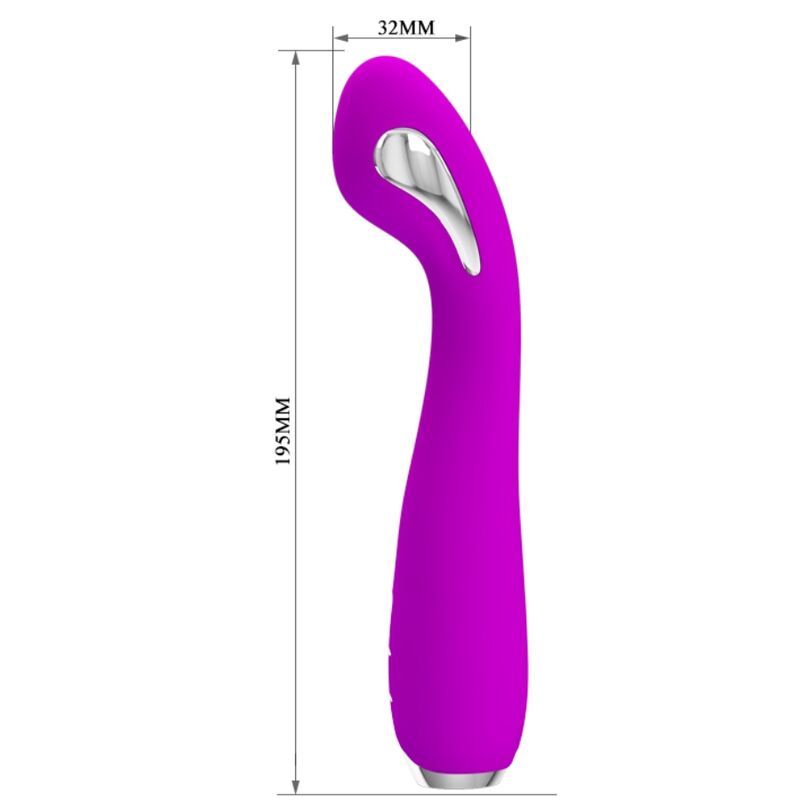 PRETTY LOVE - HECTOR RECHARGEABLE ELECTRIC SHOCK VIBRATOR WATERPROOF PURPLE