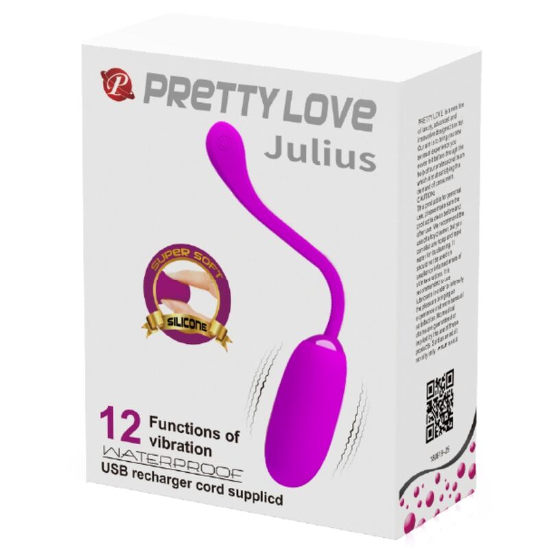 PRETTY LOVE - ŒUF VIBRANT RECHARGEABLE ET ÉTANCHE JULIUS VIOLET