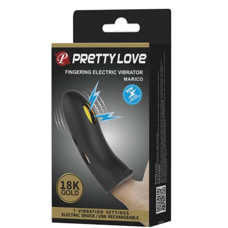 PRETTY LOVE - COUVERTURE DE DOIGT ÉLECTROSTIMULATEUR MARICO NOIR