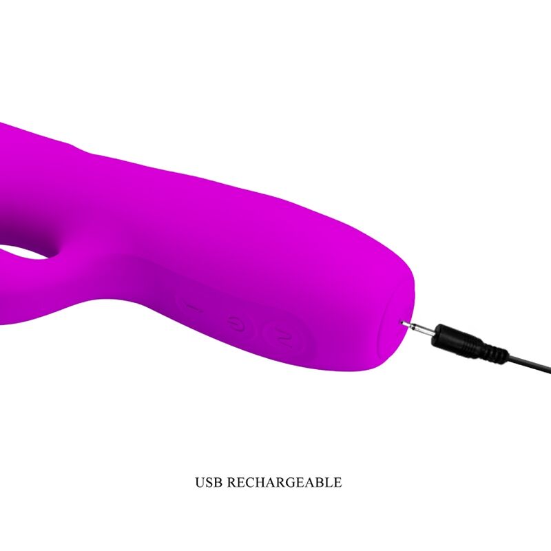 PRETTY LOVE - VIBRATEUR LAPIN RECHARGEABLE MELANIE PURPLE