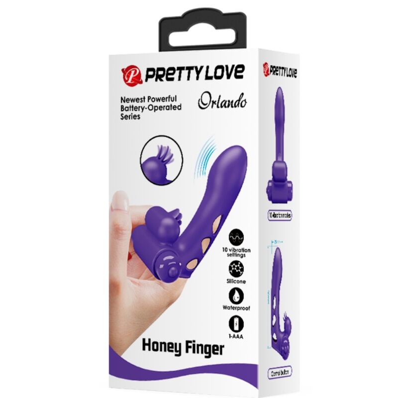 PRETTY LOVE - ÉTUI VIBRATEUR ORLANDO PURPLE POUR DOIGTS
