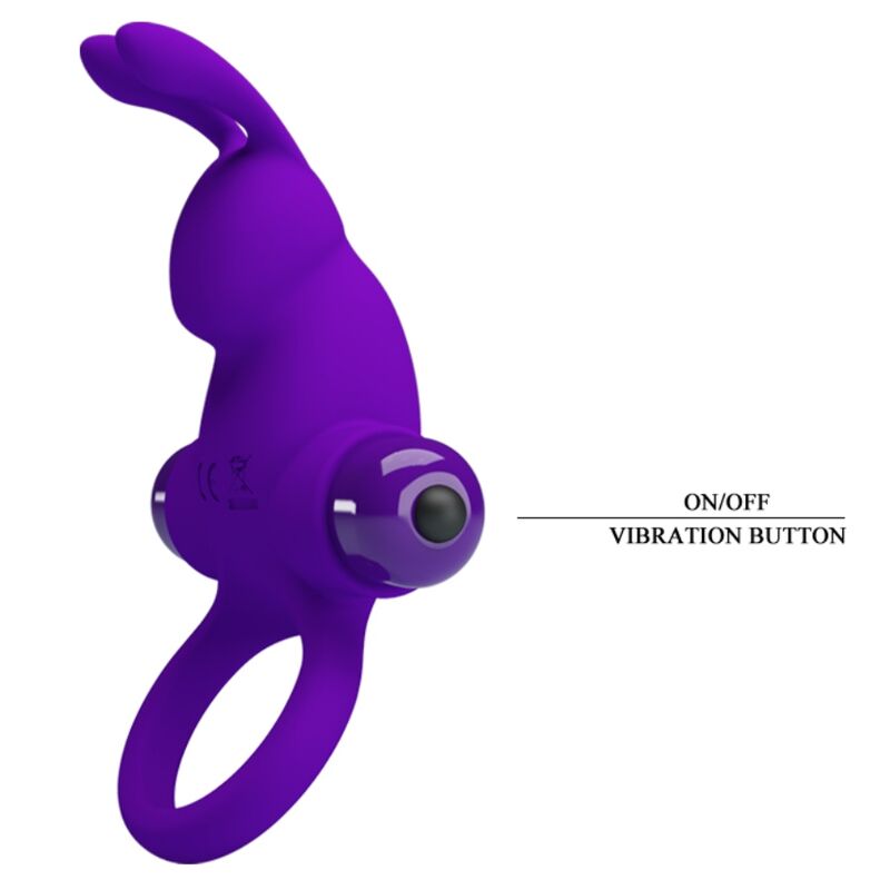 PRETTY LOVE - VIBRATOR RING I KONIJN VOOR PAARSE PENIS