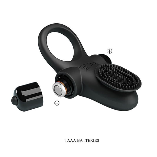 PRETTY LOVE - ANNEAU VIBRATEUR II POUR LE PÉNIS NOIR