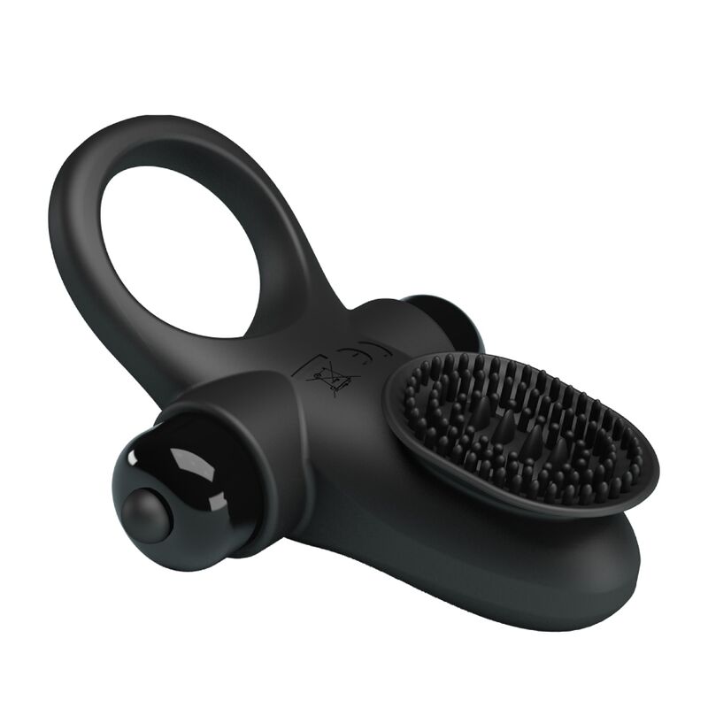 PRETTY LOVE - ANNEAU VIBRATEUR II POUR LE PÉNIS NOIR