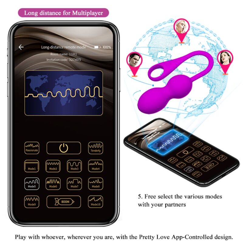 PRETTY LOVE - VIBRATEUR RECHARGEABLE ELVIRA VIOLET