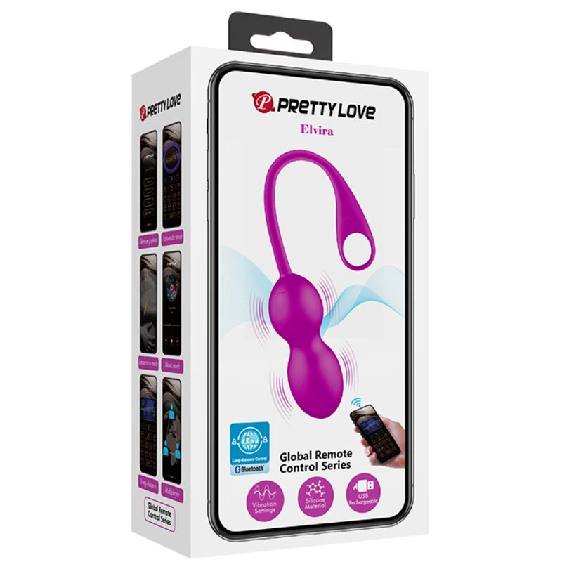 PRETTY LOVE - VIBRATEUR RECHARGEABLE ELVIRA VIOLET