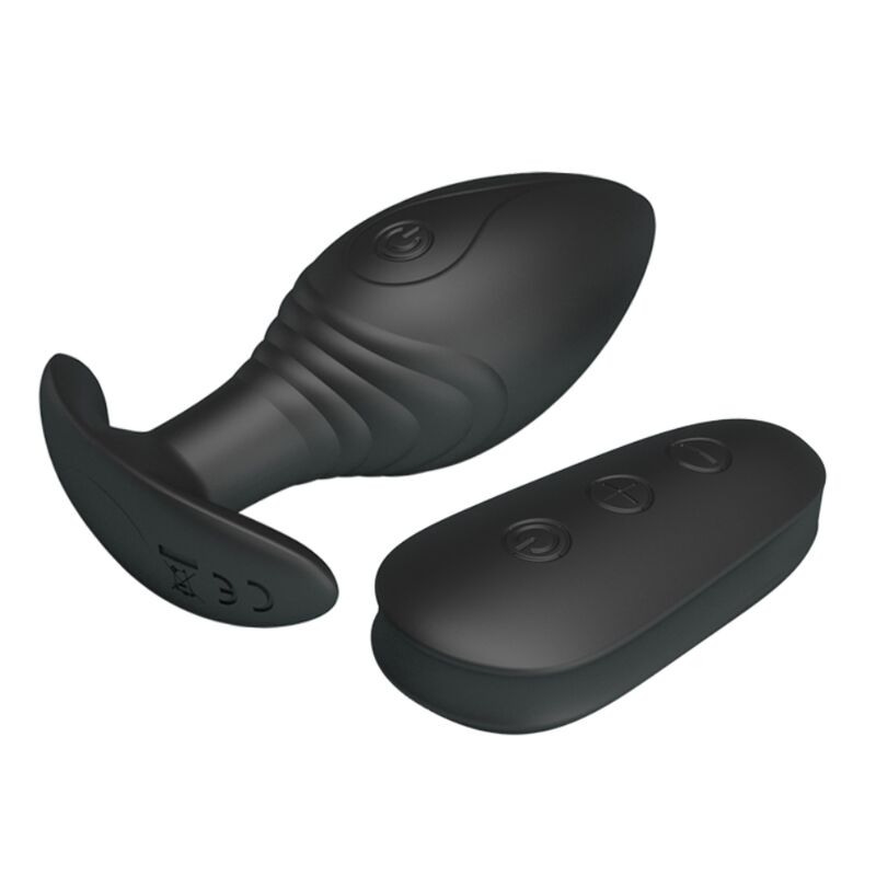 PRETTY LOVE - VIBRATEUR RECHARGEABLE ANAL PLUG REGINA NOIR