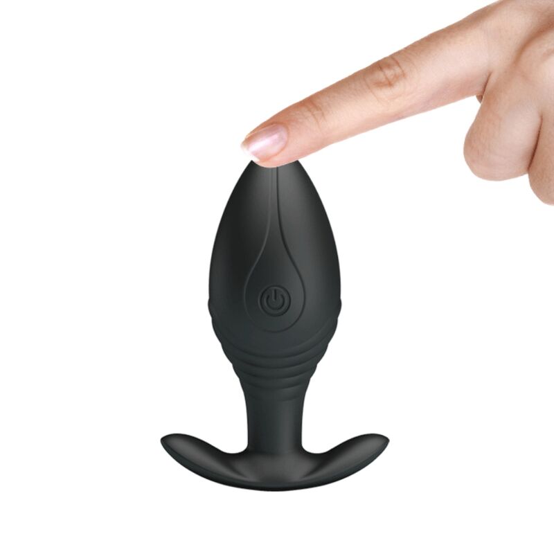 PRETTY LOVE - VIBRATEUR RECHARGEABLE ANAL PLUG REGINA NOIR