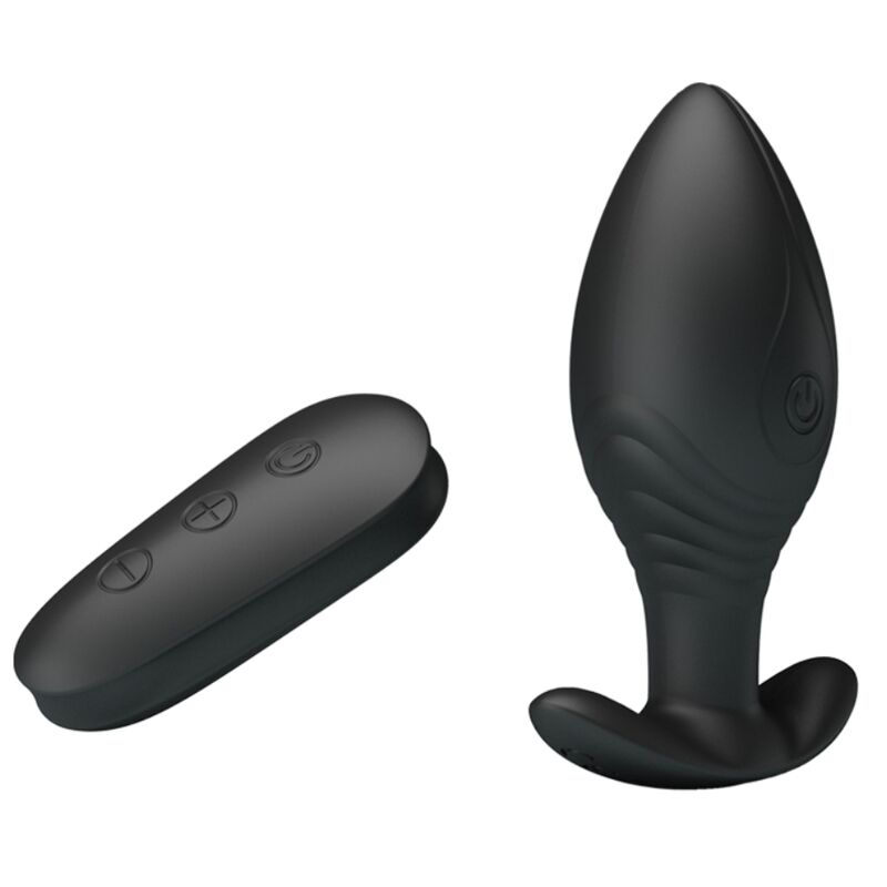 PRETTY LOVE - VIBRATEUR RECHARGEABLE ANAL PLUG REGINA NOIR