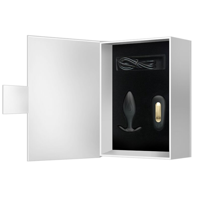 PRETTY LOVE - VIBRATEUR RECHARGEABLE ANAL PLUG REGINA NOIR