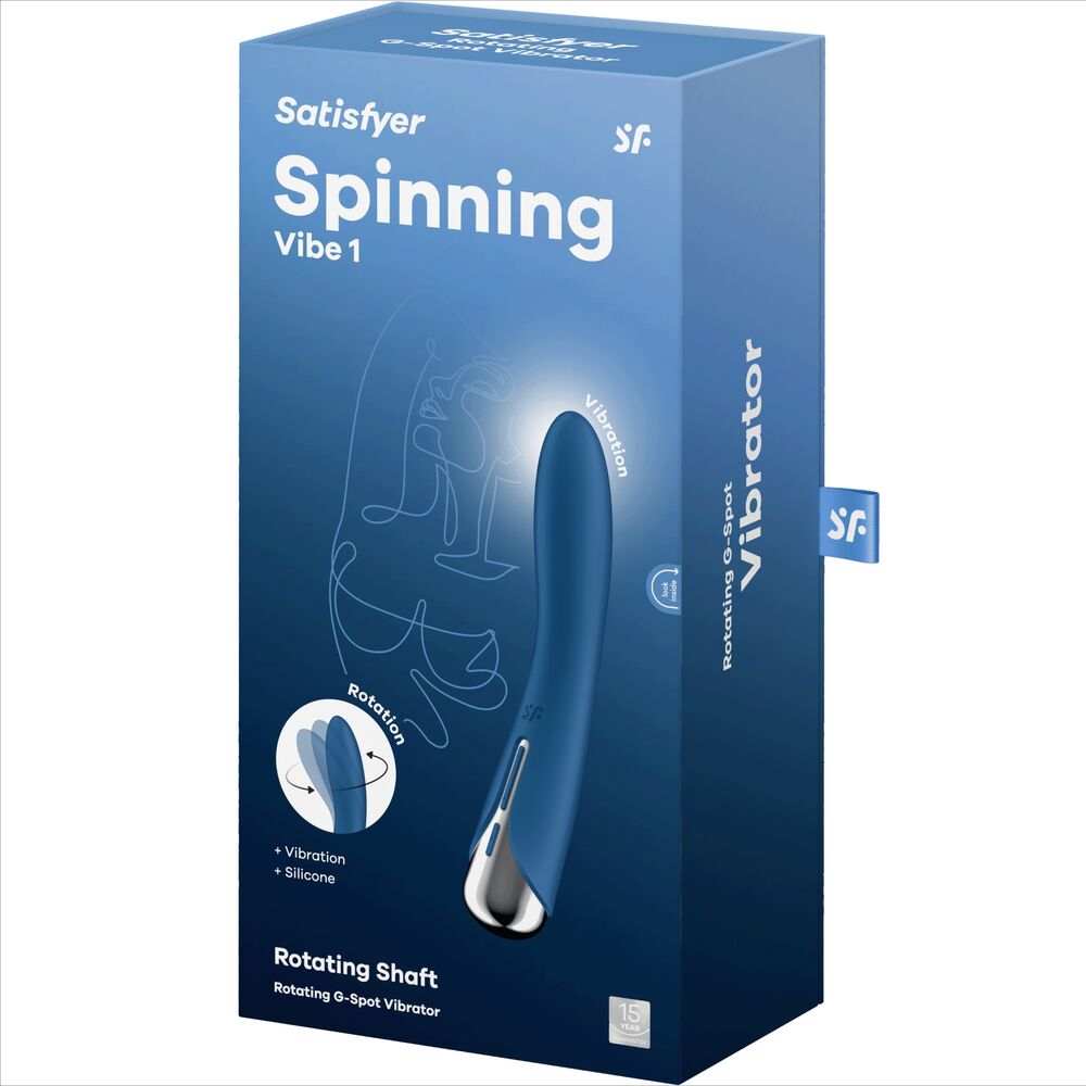 SATISFYER - SPINNING VIBE 1 G-SPOT BLAUWE ROTATOR VIBRATOR