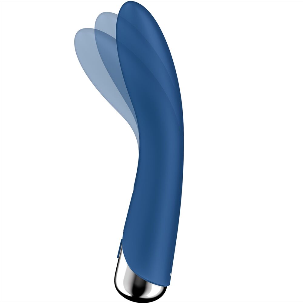 SATISFYER - SPINNING VIBE 1 VIBRATEUR ROTATEUR BLEU POUR POINT G