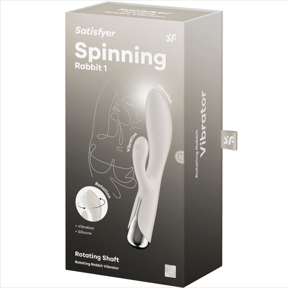 SATISFYER - SPINNING RABBIT 1 CLITORIS EN G-SPOT STIMULATIE BLAUW