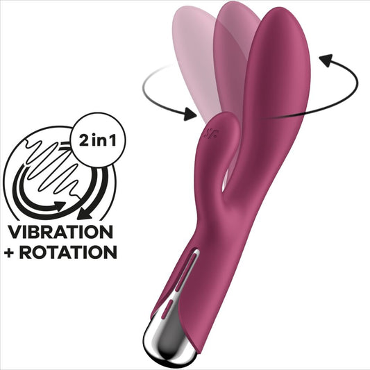 SATISFYER - SPINNING RABBIT 1 STIMULATION DU CLITORIS ET DU POINT G BLEU