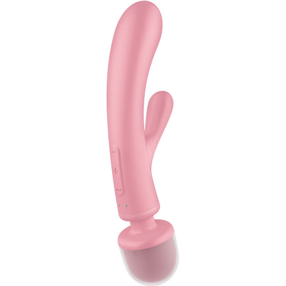 SATISFYER - TRIPLE LOVER RABBIT VIBRATOR MASSAGER GRAU