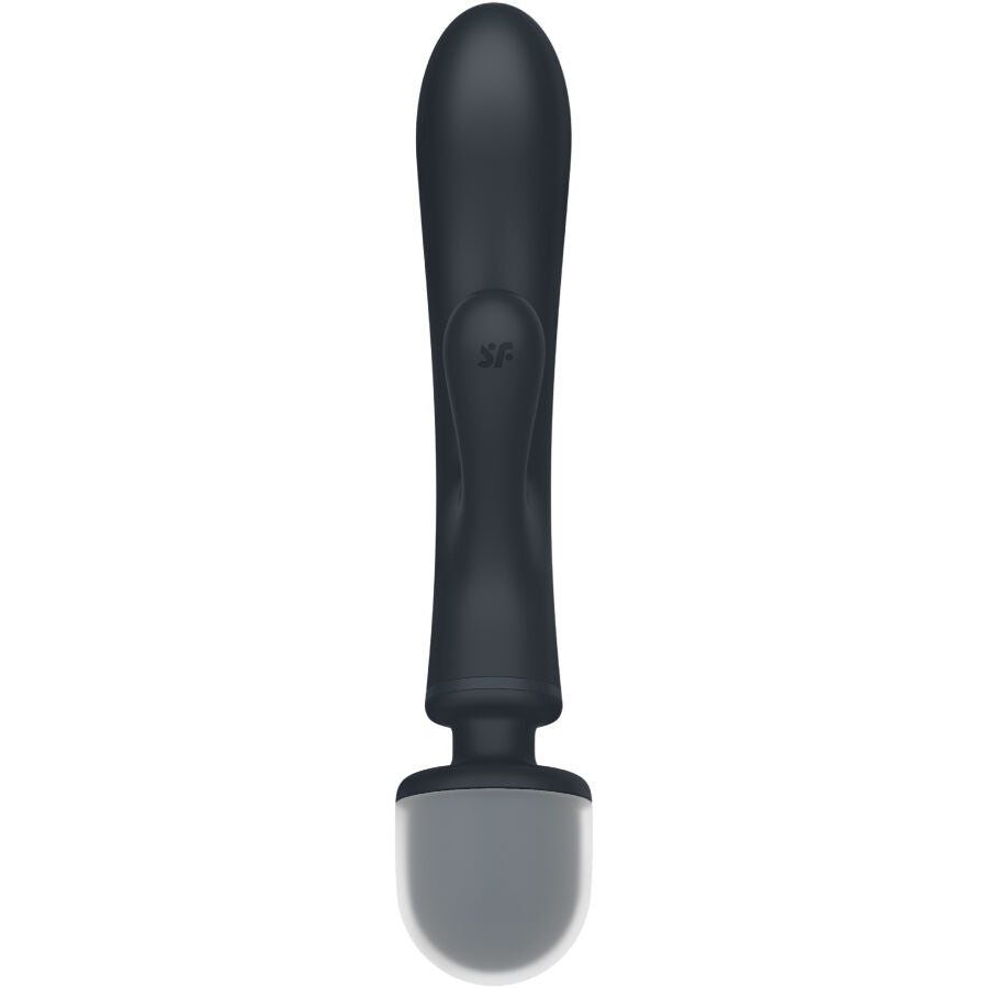 SATISFYER - VIBRATEUR MASSEUR TRIPLE LOVER RABBIT GRIS