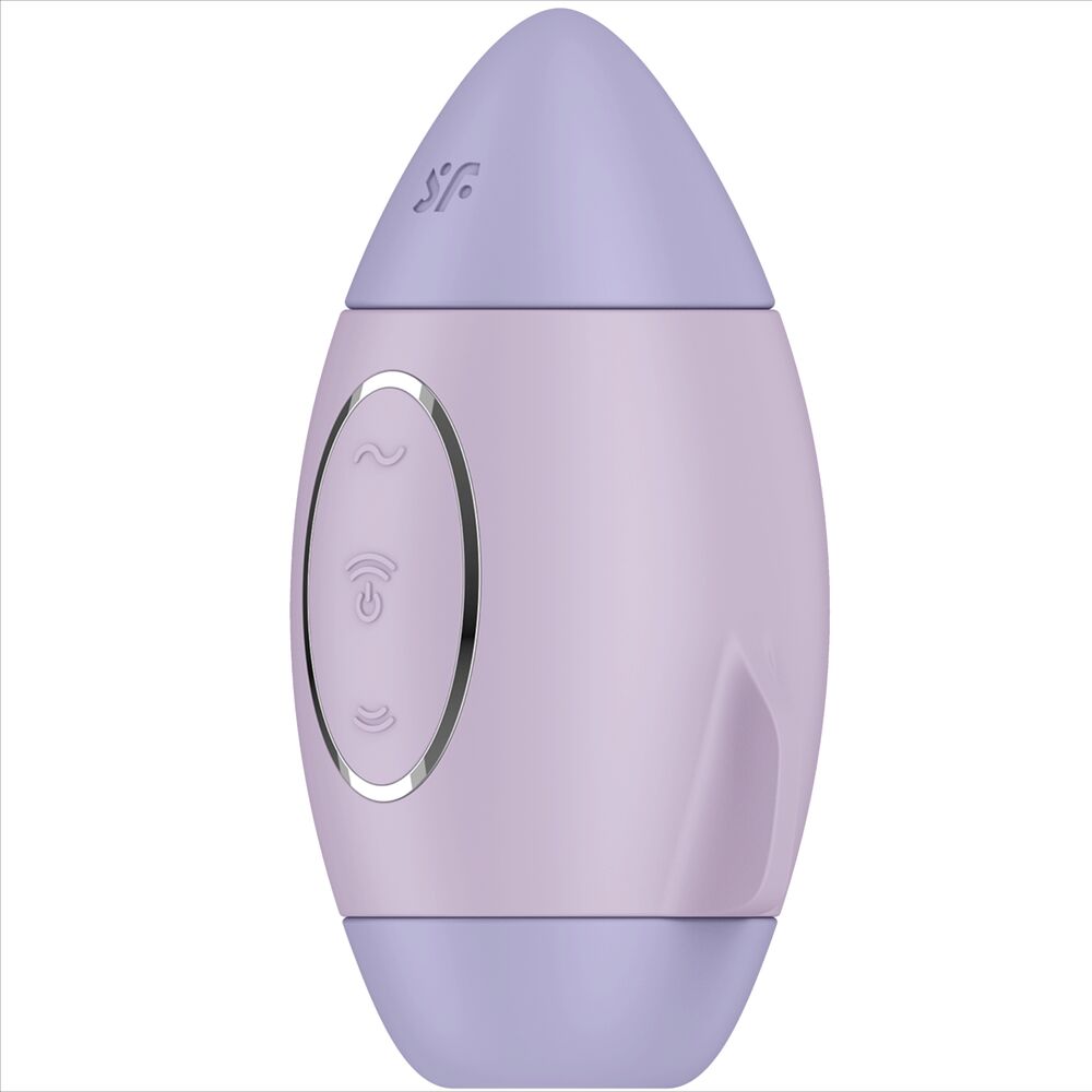 SATISFYER - MISSION CONTROL PETIT VIBRATEUR DOUBLE IMPULSION BLEU