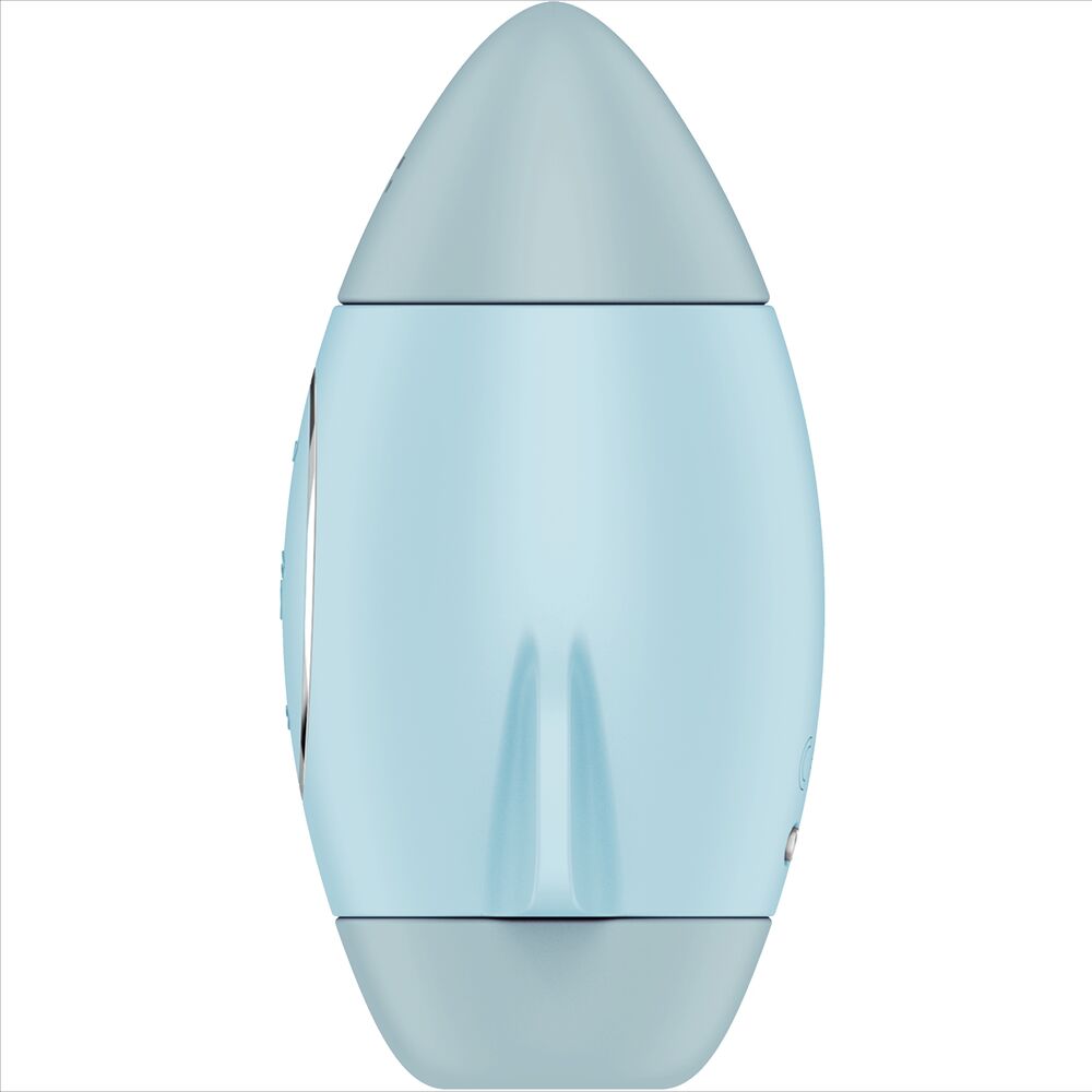 SATISFYER - MISSION CONTROL PETIT VIBRATEUR DOUBLE IMPULSION BLEU