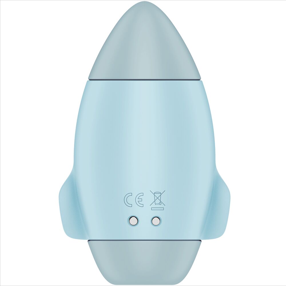 SATISFYER - MISSION CONTROL PETIT VIBRATEUR DOUBLE IMPULSION BLEU