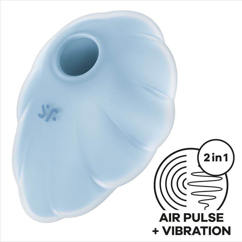 SATISFYER - VIBRATEUR À IMPULSIONS D'AIR BLEU CLOUD DANCER
