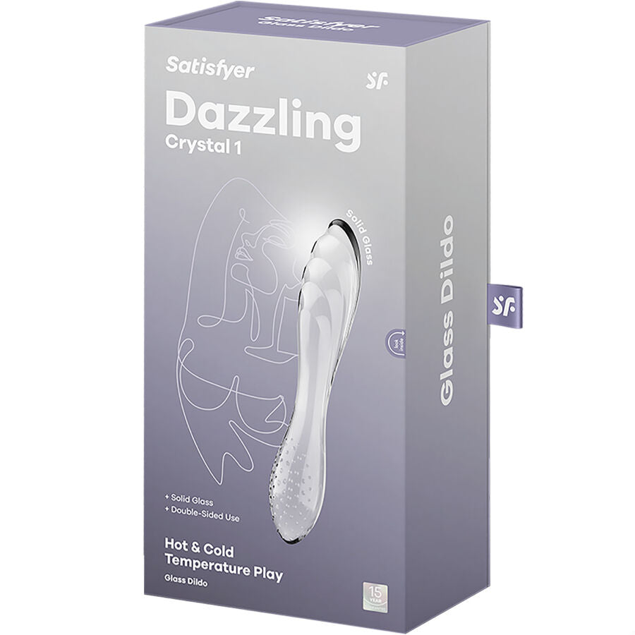 SATISFYER - GLANZEND KRISTALZWART