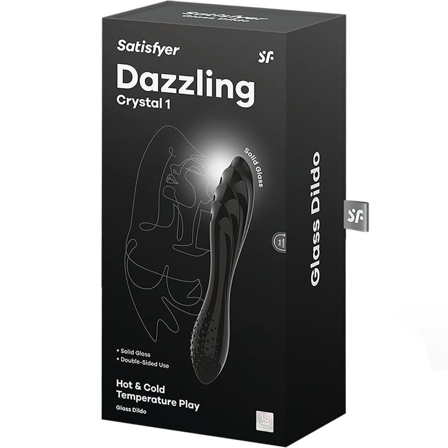 SATISFYER - GLANZEND KRISTALZWART
