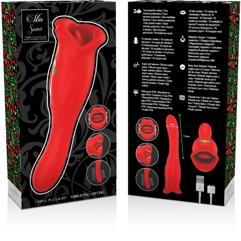 MIA - SIENA TRIPLE PLEASURE VIBRATE + BITE
