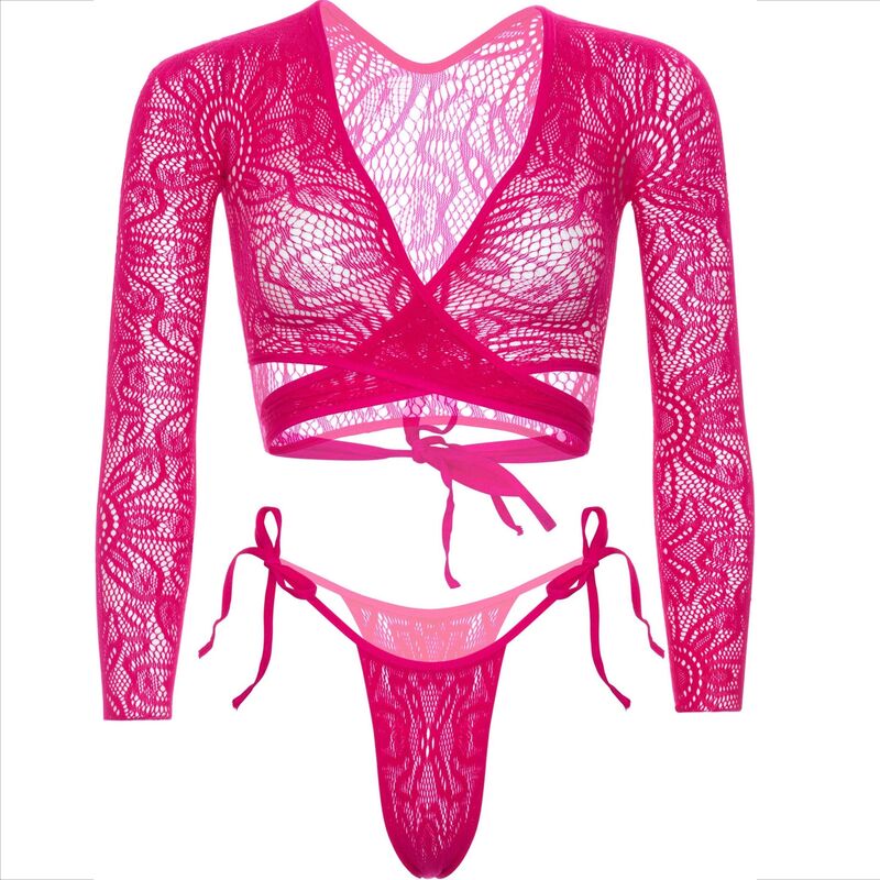 LEG AVENUE - TOP CROP KANT MET TONG