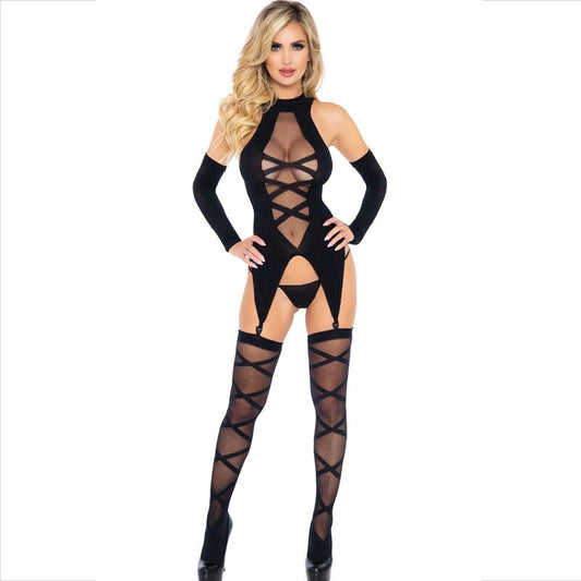 LEG AVENUE - ENSEMBLE 3 PIÈCES BODY + BAS + BRAS