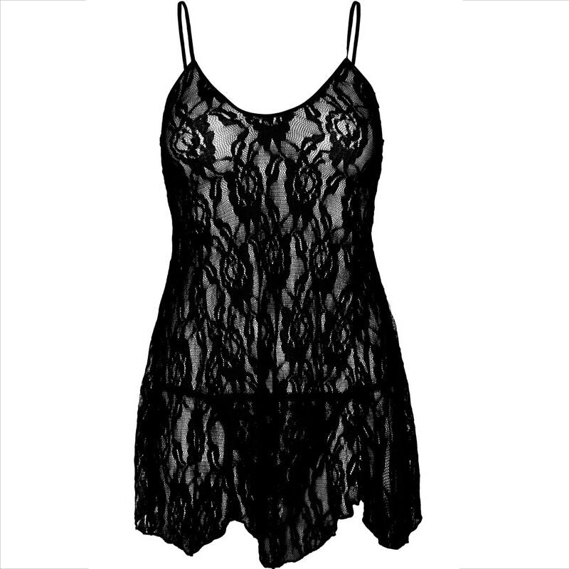 LEG AVENUE - CHEMISE FLORAL KANT