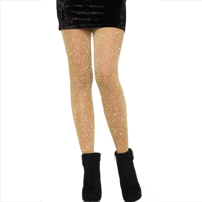 LEG AVENUE - TRANSPARENT GOLDEN TIGHTS