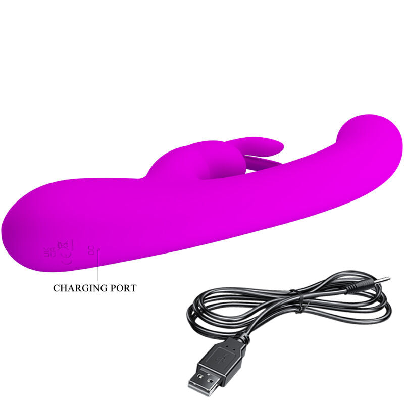 PRETTY LOVE - LAMAR RABBIT VIBRATOR &amp; VIOLET G-SPOT