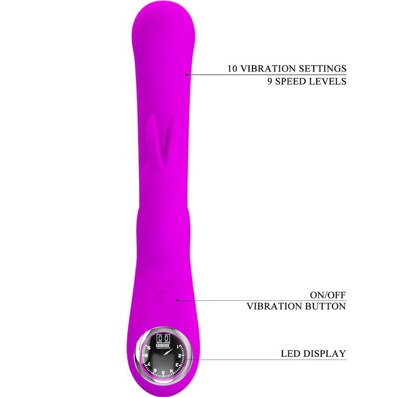 PRETTY LOVE - LAMAR RABBIT VIBRATOR &amp; VIOLET G-SPOT