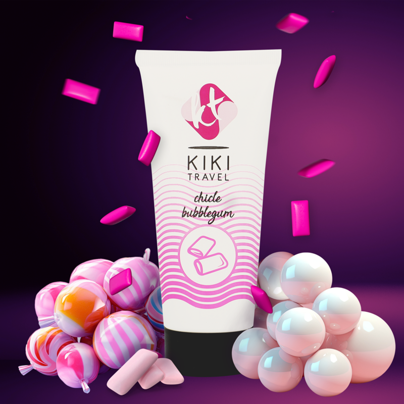 KIKÍ TRAVEL - AARDBEI GOM GLIJMIDDEL 50 ML