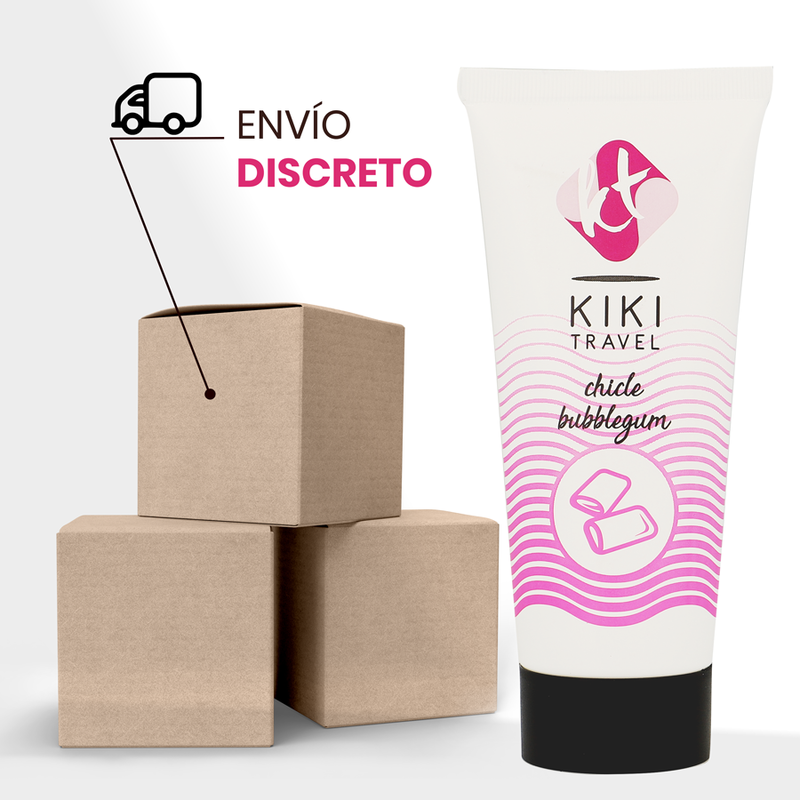 KIKÍ TRAVEL - AARDBEI GOM GLIJMIDDEL 50 ML