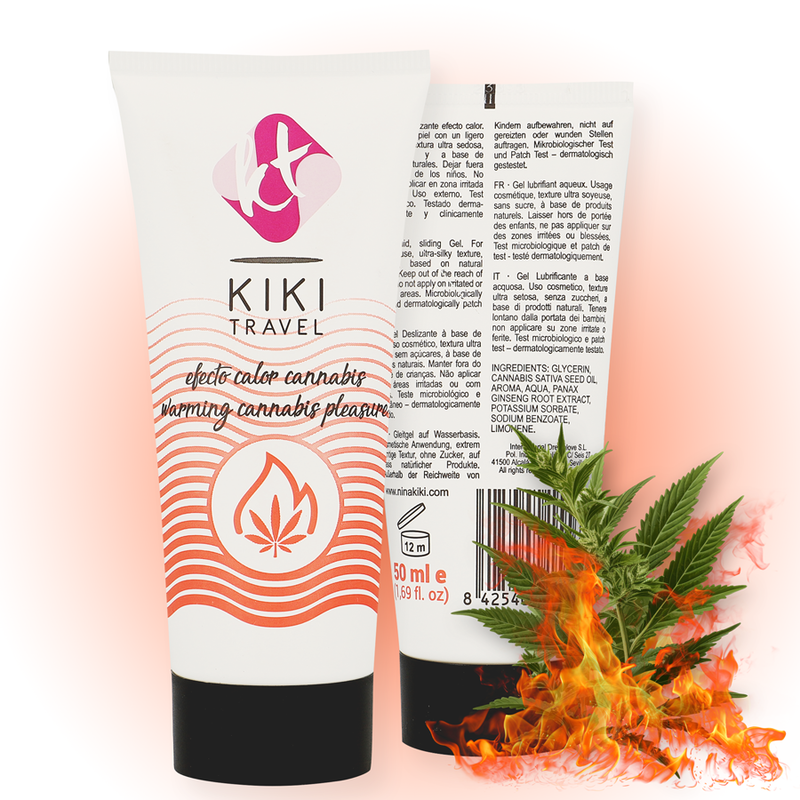 KIKÍ TRAVEL - CANNABIS HOT EFFECT GLIJMIDDEL 50 ML