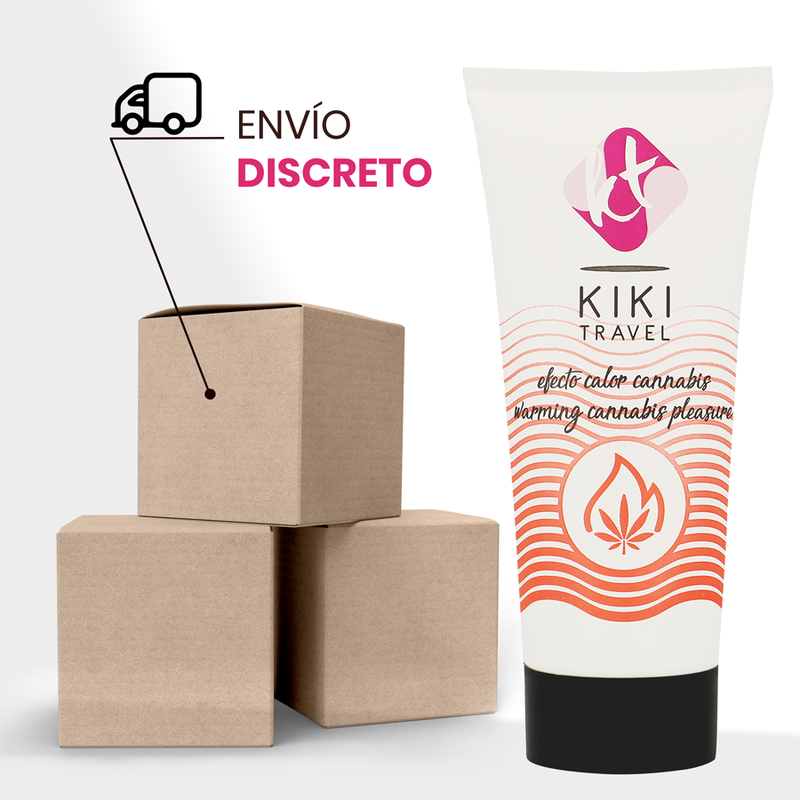 KIKÍ TRAVEL - CANNABIS HOT EFFECT GLIJMIDDEL 50 ML