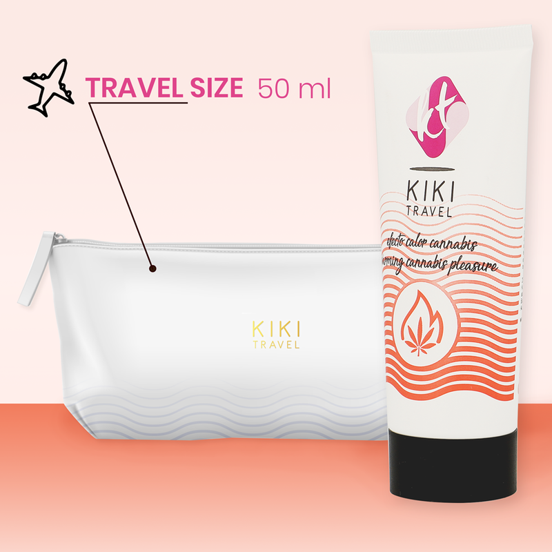KIKÍ TRAVEL - LUBRIFIANT EFFET CHAUD AU CANNABIS 50 ML