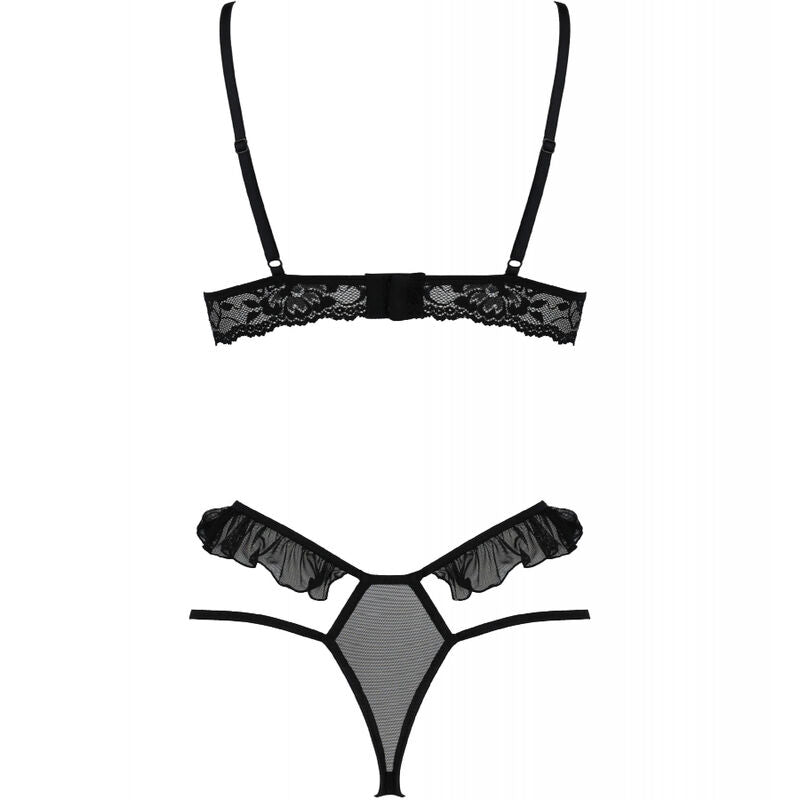 PASSION - DOLLY SET TWEEDELIG ZWART L/XL