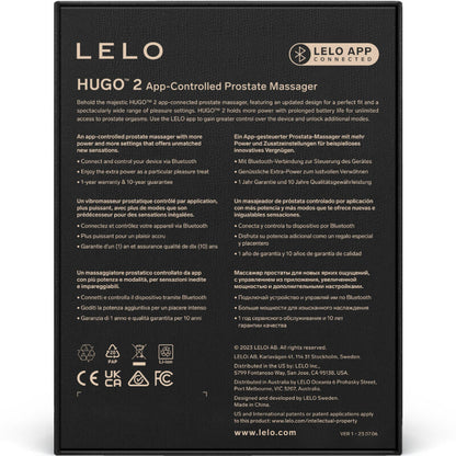 LELO - HUGO 2 SCHWARZES PROSTATAMASSAGER