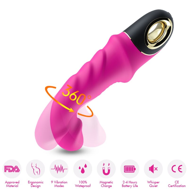 ARMONY - JOYBLADE DILDO VIBRATEUR ROTATEUR FUCHSIA
