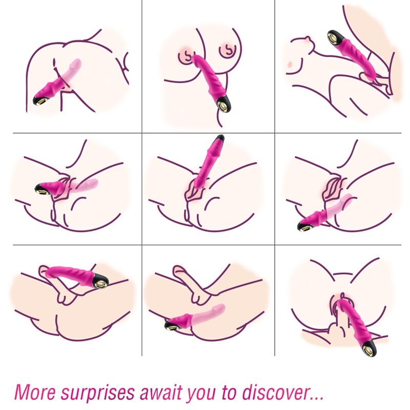 ARMONY - JOYBLADE DILDO VIBRATEUR ROTATEUR FUCHSIA