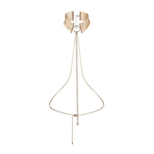 BIJOUX - COLLIER MÉTALLISÉ DORÉ DÉSIR MÉTALLIQUE