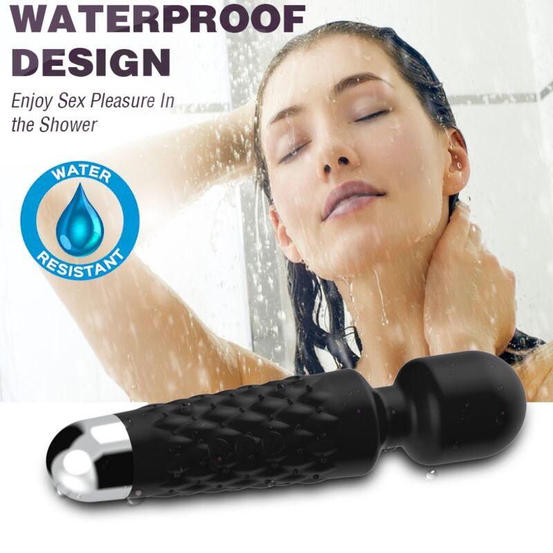 ARMONY - POSTMAN MASSAGER &amp; VIBRATOR SUPER FLEXIBLE HEAD BLACK