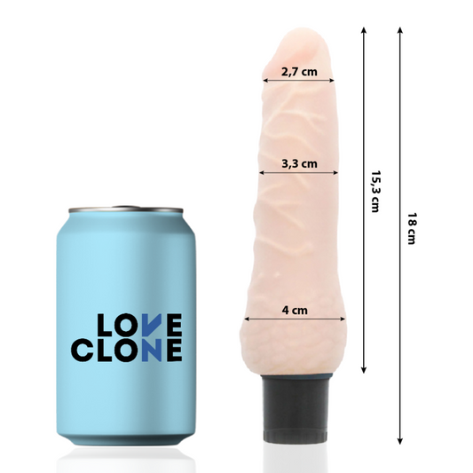LOVECLONE - VIBRATEUR AUTOLUBRIFIANT SVEN 18,5 CM -O- 3,3 CM