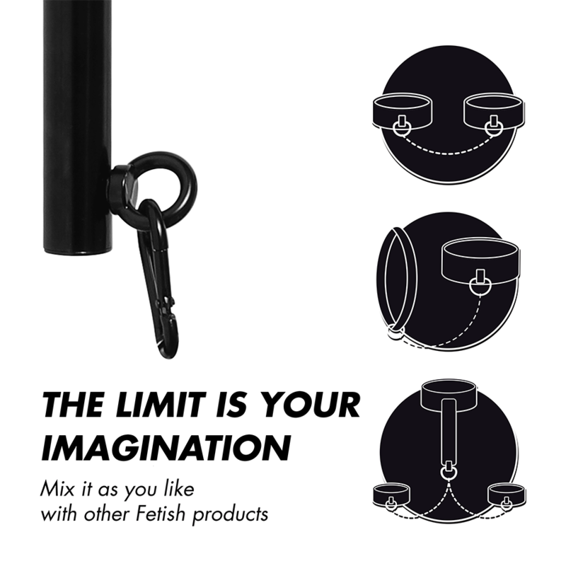 FETISH ONDERDANIGE BONDAGE - VERSTELBARE SCHEIDINGSSTANG 4 STUKS