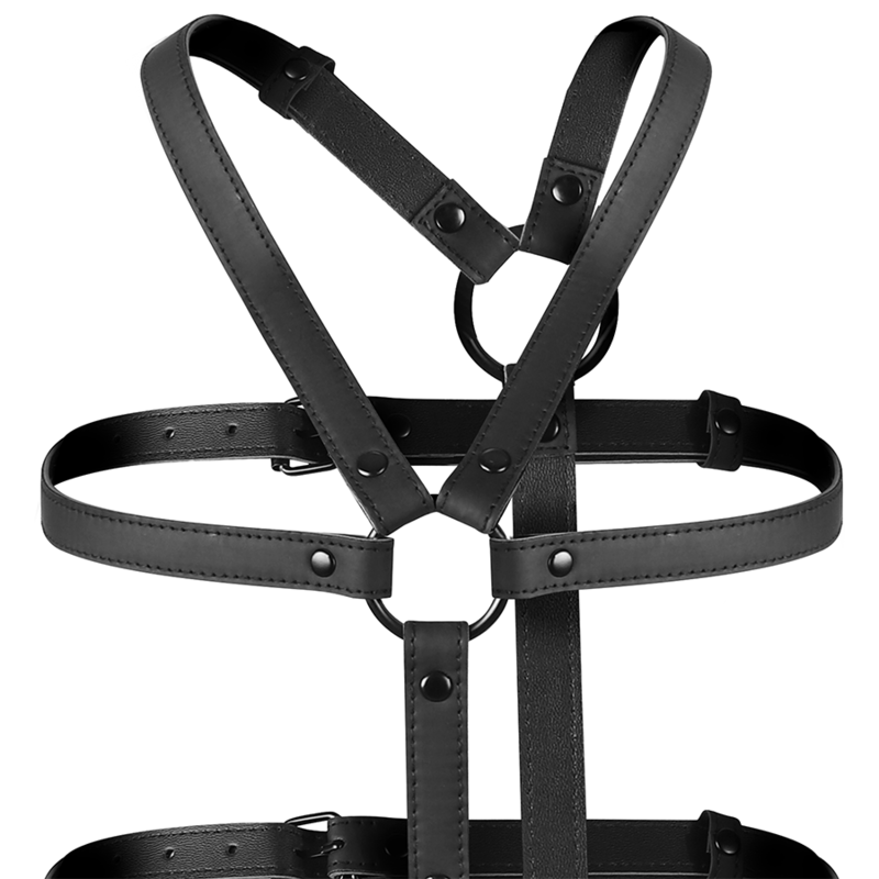 BONDAGE FÉTICHISME SOUMIS - HARNAIS RÉGLABLE POUR TORSE ET BRAS