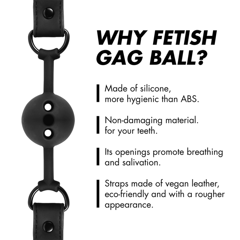FETISH ONDERDANIGE BONDAGE - ADEMENDE SILICONEN BALBUIS