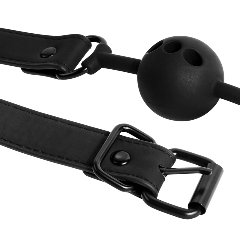BONDAGE FÉTICHISME SOUMIS - TUBE À BOULES EN SILICONE RESPIRANT
