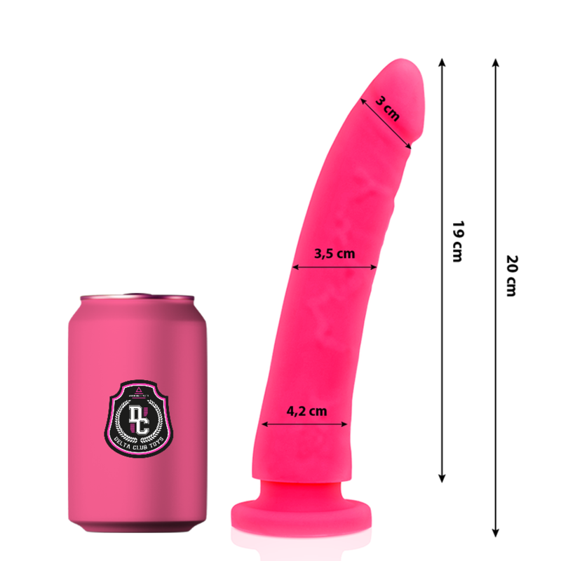 DELTA CLUB - TOYS GODE ROSE SILICONE MÉDICAL 20 CM -O- 4 CM